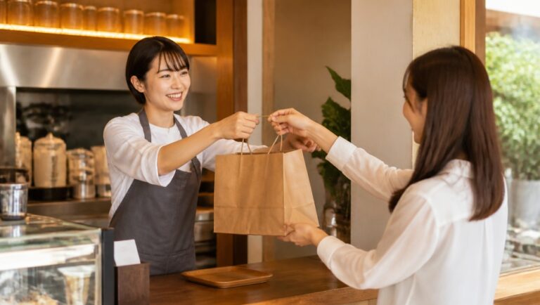 飲食店・カフェのテイクアウトの利用イメージ