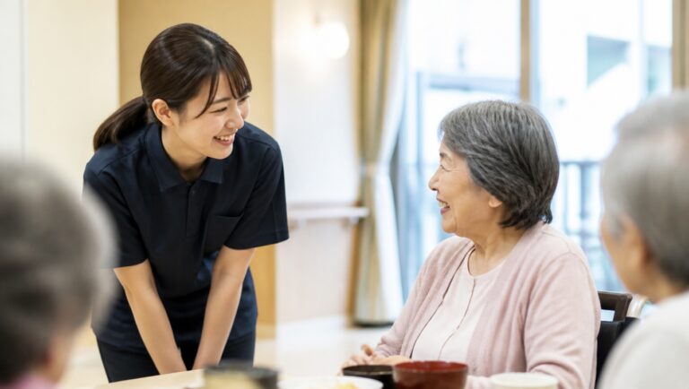 介護施設のケア現場の利用イメージ