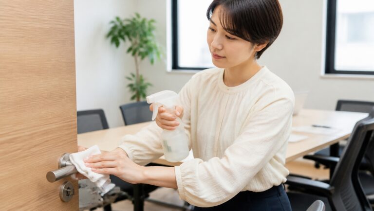 感染対策としての共有部消毒の利用イメージ