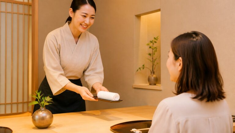 おしぼり自動製造機との併用の利用イメージ