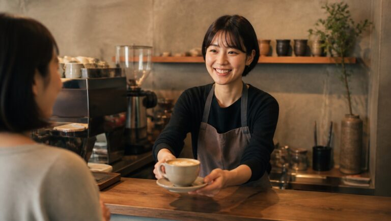 カフェ・コーヒーショップでの使用イメージ