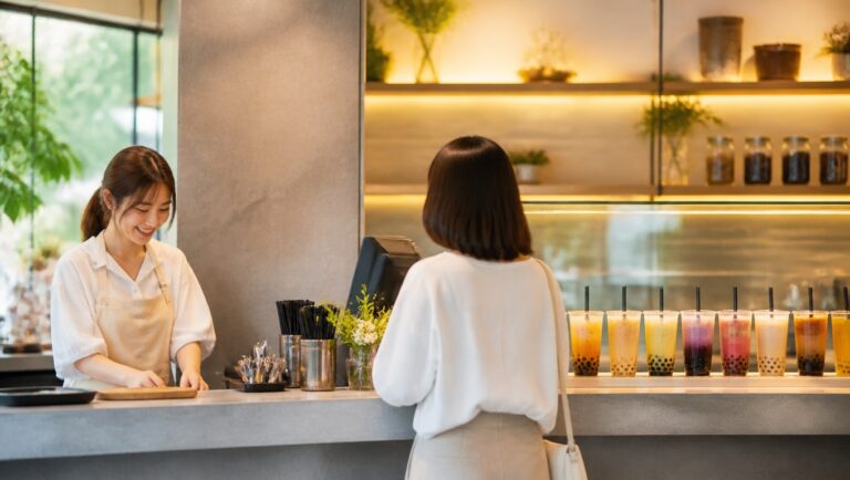 タピオカ・バブルティー専門店での使用イメージ