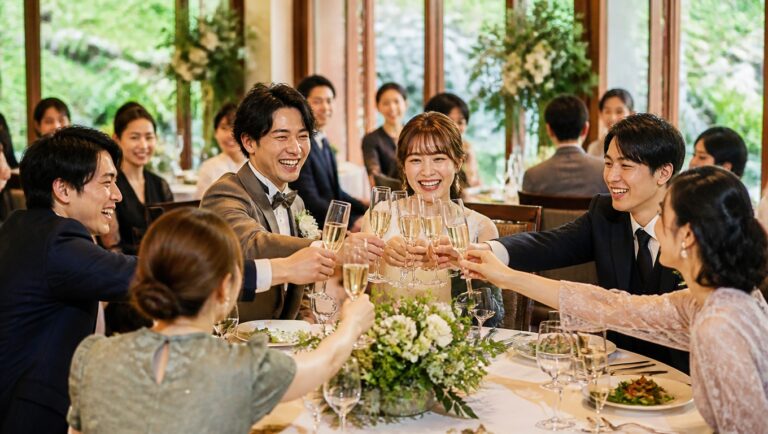 婚礼・パーティーでのテーブルクロス使用イメージ
